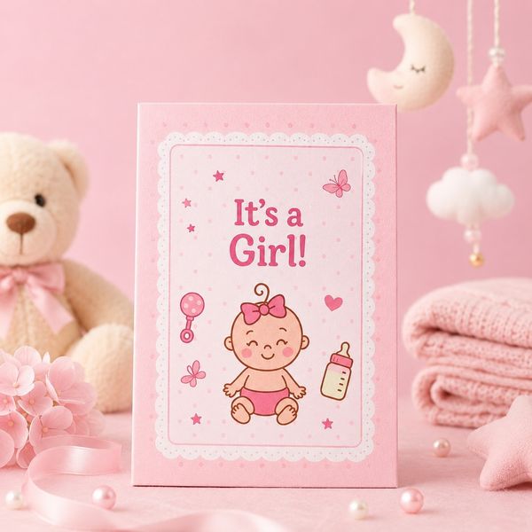 It’s a Girl  999 silver 1 gm coin gifting hamper